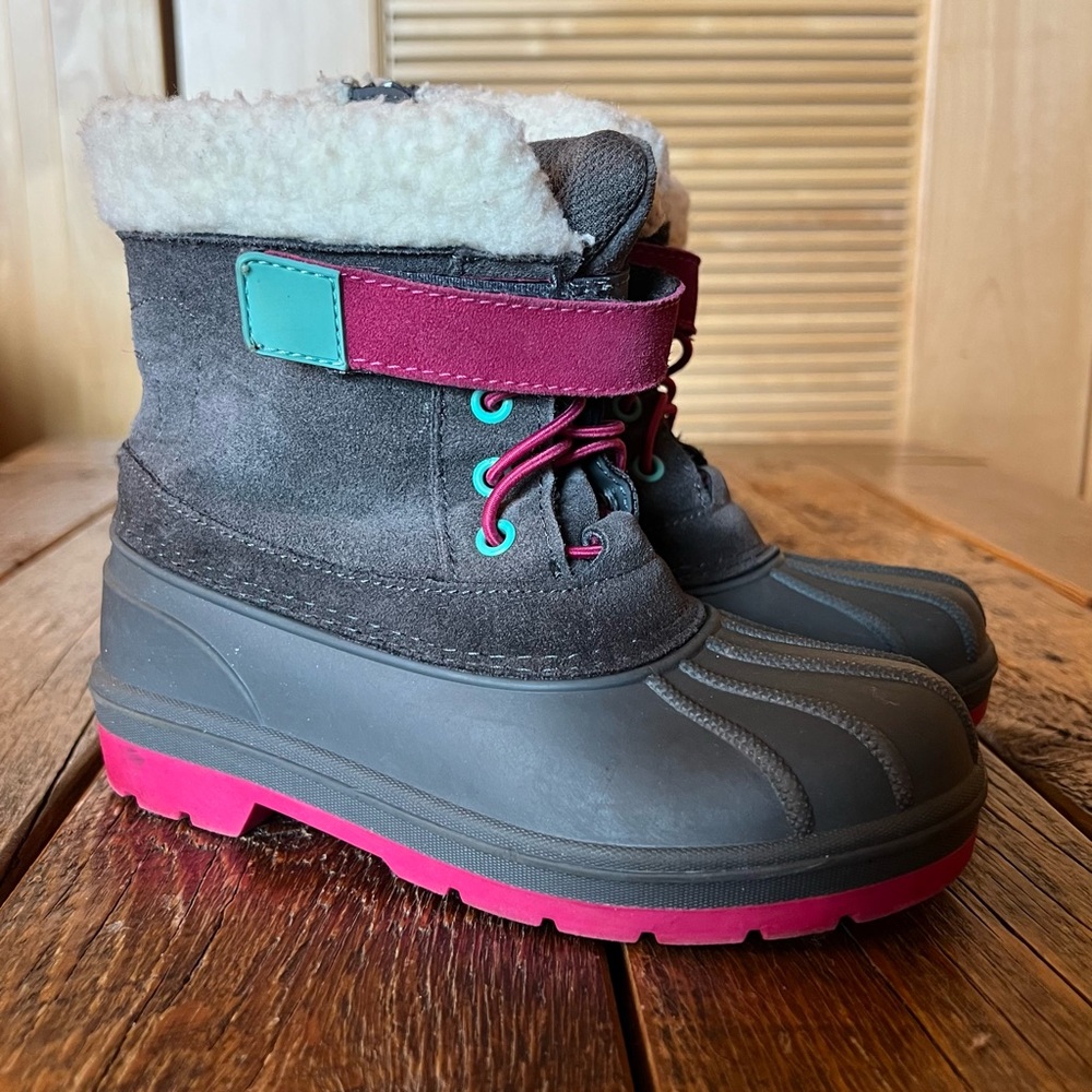 Cat & Jack (Target) Kids Winter Snow Boots - Girls Size 12